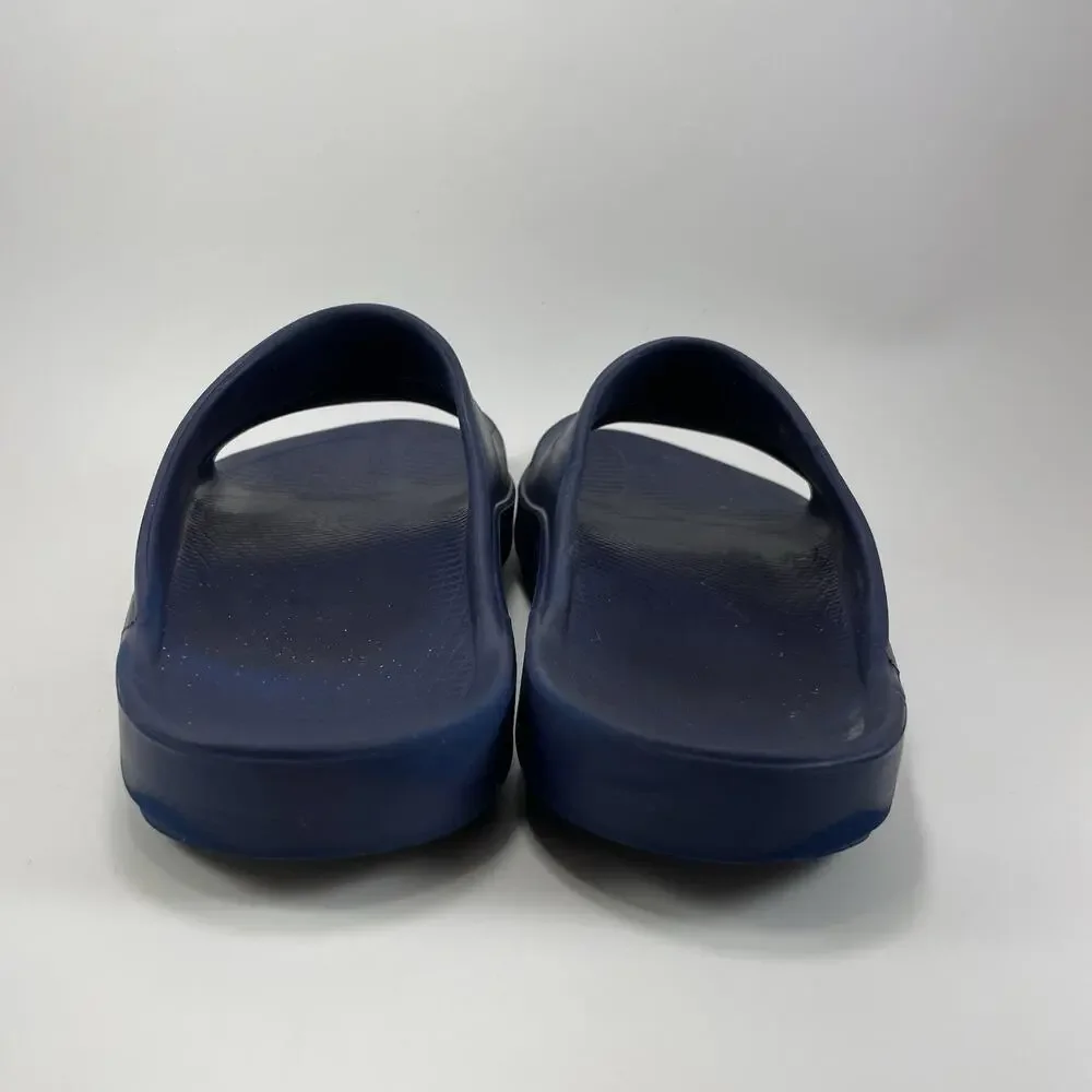 Oofos Ooahh Comfort Slide Mens Size 9 Blue Recovery Sandals, Womens 11